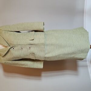 Elegant Green Evan Picone 8P Skirt Suit